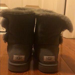 Gray Ugg Bailey Button Boots